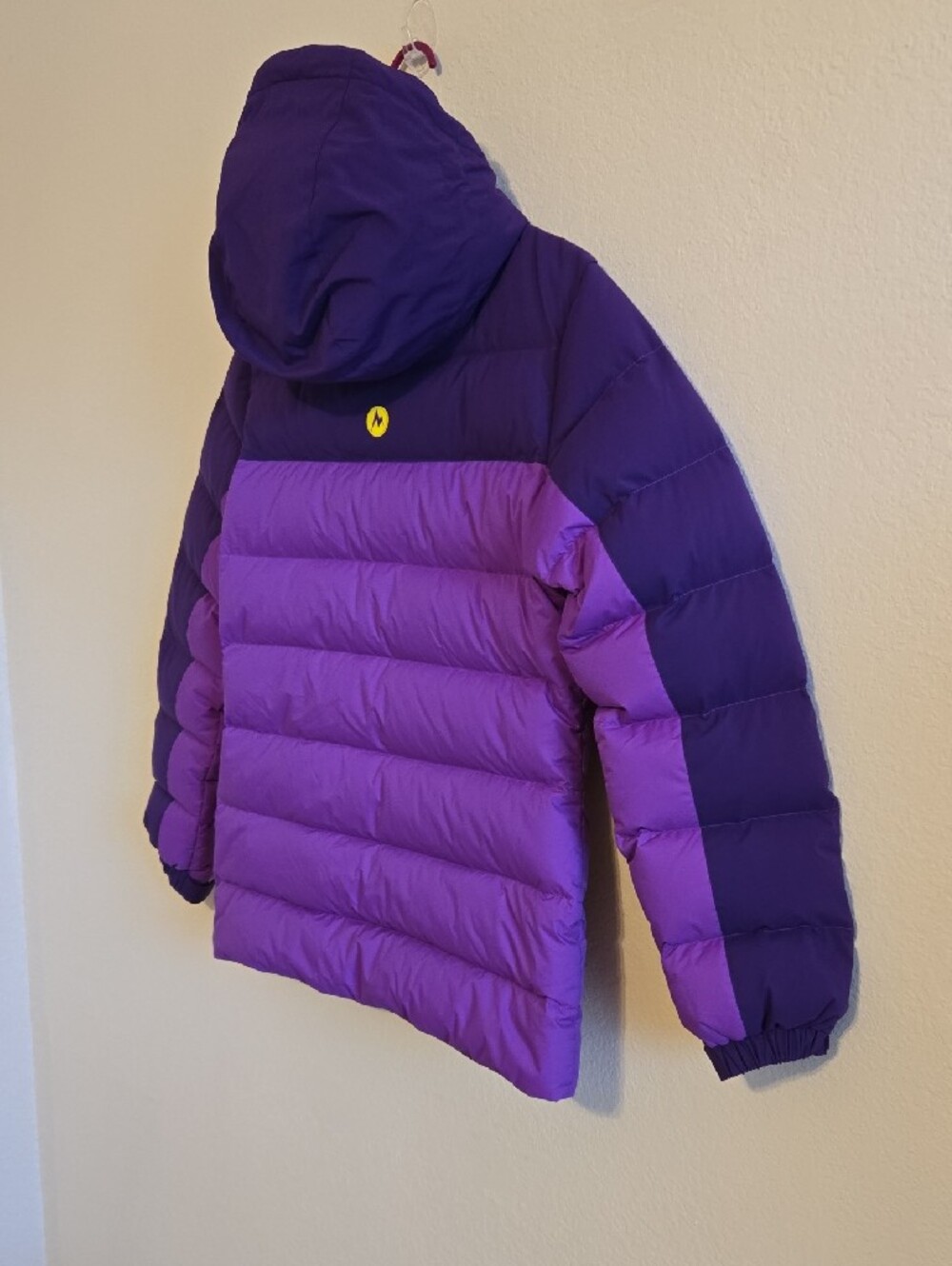 Marmot Purple Hooded Puffer Jacket - Small - Picture 13 of 16